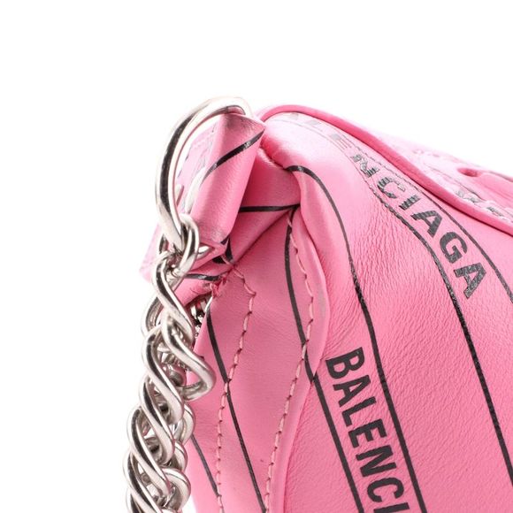 Balenciaga Souvenir Belt Bag Printed Leather XXS Pink - Picture 7 of 9
